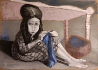 Image 2 of Niña tejiendo la media