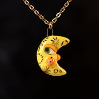 Anthropomorphized Moon Necklace