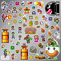 Image 1 of Super Mario All-Stars: Super Mario World Magnet Set (60 Pieces)