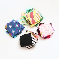 Image 6 of pinks adult S/M small medium patchwork courtneycourtney vneck racerback tank sleeveless dress