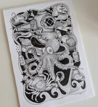 Image 1 of Full Page Freestyle Doodle ORGINAL