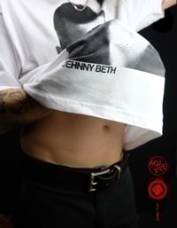 Image 4 of JEHNNY BETH b&w unisex tee-shirt OVERSIZE