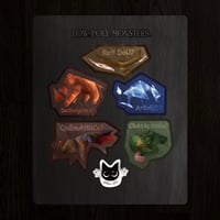 Low Poly Monsters Sticker Sheet