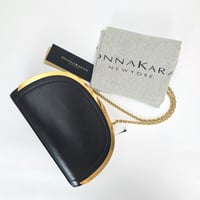 Image 5 of Donna Karan Lawrence Chain Clutch - Black/Gold
