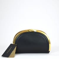 Image 2 of Donna Karan Lawrence Chain Clutch - Black/Gold