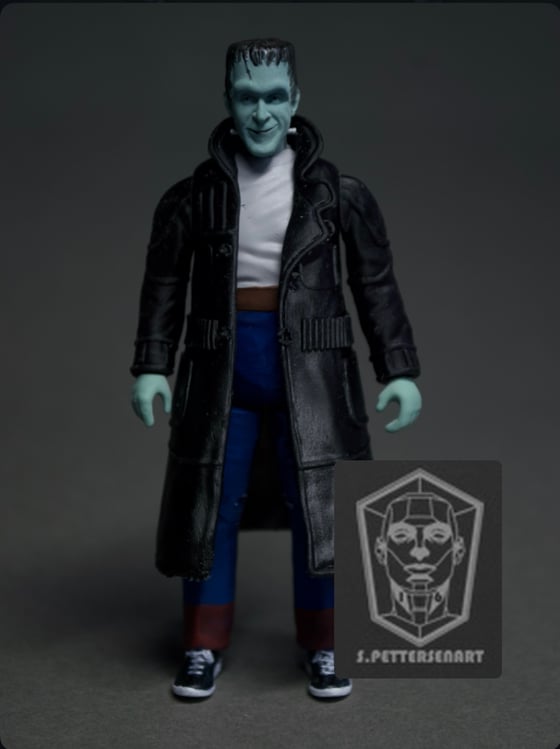 Image of 1/18 (3.75") "Batty Herman" Custom Action Figure (Made to Order)
