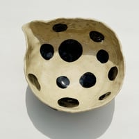 Image 1 of Black Polka Dot Matcha Bowl