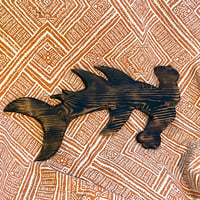 Image 1 of Hammerhead shark carving