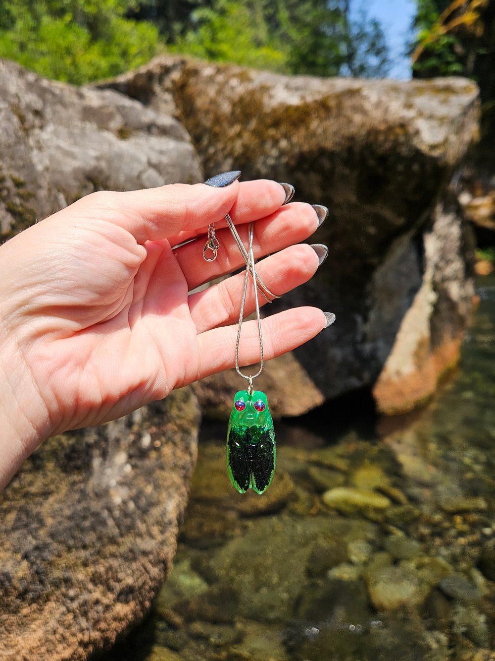 Image of Lightning Bug X Cicada Necklace