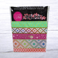 Image 1 of Tula Pink Roar Blush Designer Ribbon Pack Renaissance Ribbons DP-103 