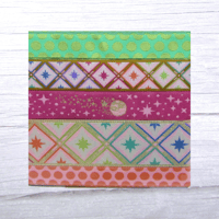 Image 2 of Tula Pink Roar Blush Designer Ribbon Pack Renaissance Ribbons DP-103 