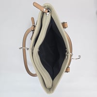 Image 10 of Giani Bernini Colorblock Pebble Tote - Black/Ivory/Silver