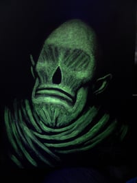Image 3 of "In the Dark" 11x14" Glow in the Dark Oil Sketch
