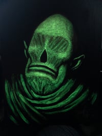 Image 1 of "In the Dark" 11x14" Glow in the Dark Oil Sketch