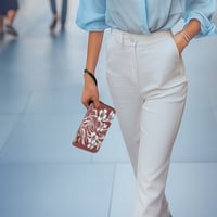 Image 4 of Women's Leather Clutch Bag