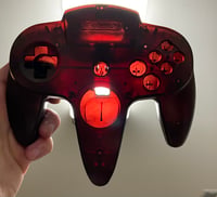 Image 3 of N64 - Dyed OEM - Smoke Black controller half shell (front or back)