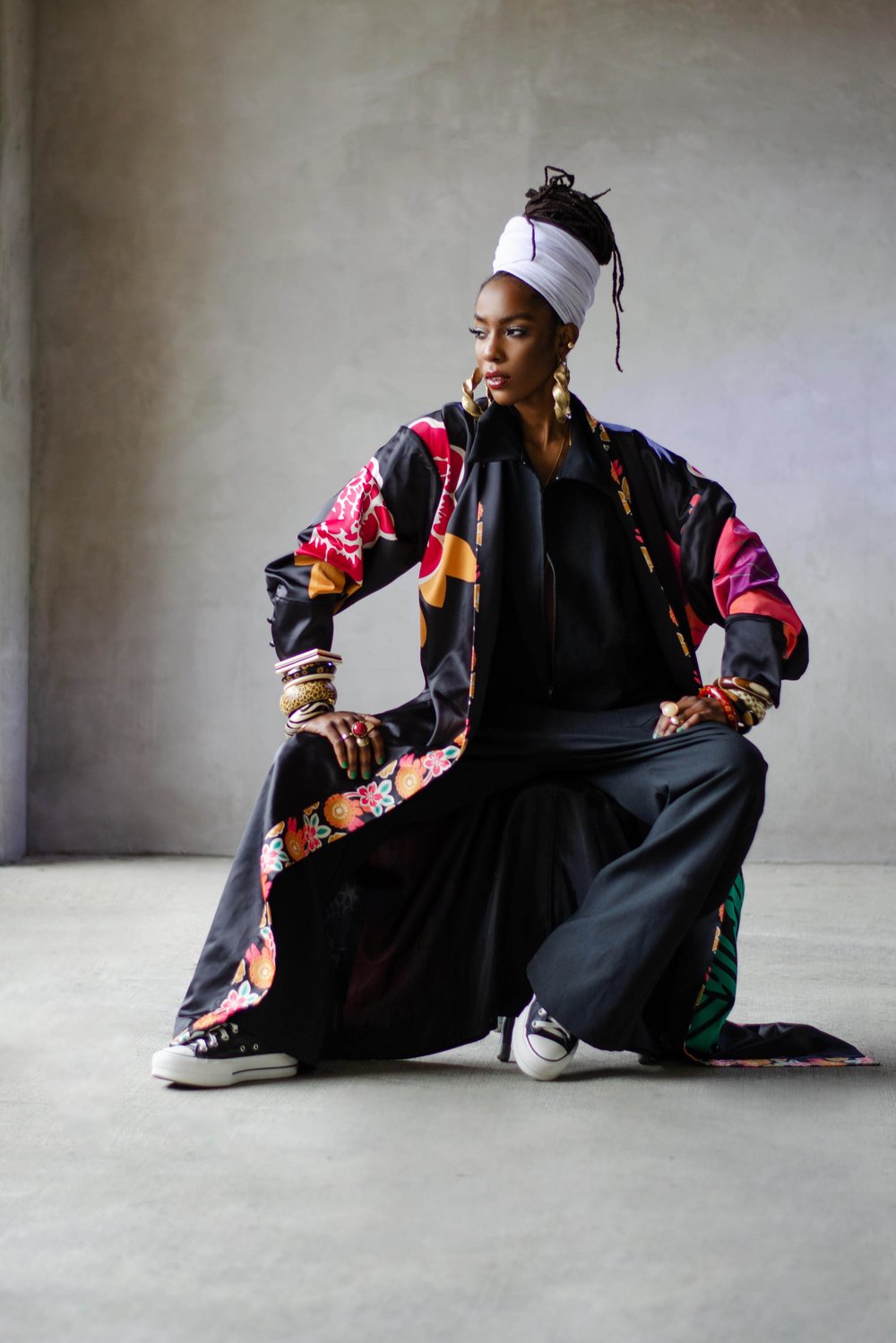 Image of Fleur Luxe Misa Hylton Belted Kimono 