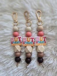 But First Coffee Keychain