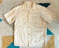 Image 1 of Eternal jeans Japanese style flow print shirt, size 38 (M)