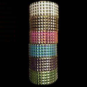 Image of gold studded bangles