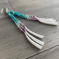 Image 3 of On the coast - Dentalium Shell earrings