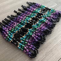 Image 4 of Midnight on the coast 2 - seed beaded earrings