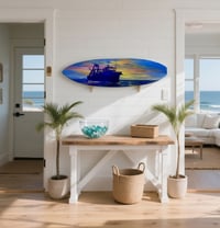 Image 2 of Surfboard Art - 'Customized'- Original Art on Surfboard - Personalized 