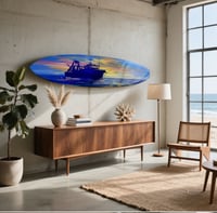 Image 4 of Surfboard Art - 'Customized'- Original Art on Surfboard - Personalized 