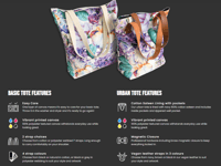 Image 6 of Batik Snake Tote Bag