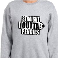 Image 2 of straight outta pencils teaching shirt