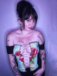 La Rosa Lace-up top