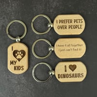 Image 3 of Engraved Wooden Keychains
