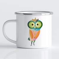 Image 2 of Emailletasse "Brilleneule"