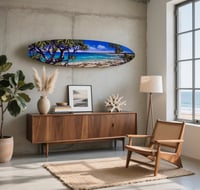 Image 1 of Surfboard Art - 'Customized'- Original Art on Surfboard - Personalized 