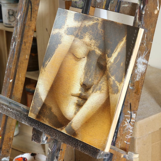 Composition With Burnt Sienna I