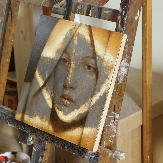 Composition With Burnt Sienna II