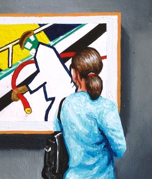 Image of Man Met Brandslang