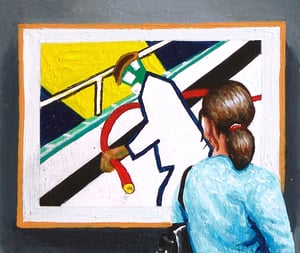 Image of Man Met Brandslang