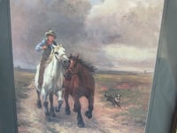 Image 4 of Home Before The Storm by H T Hunt (19th century), Framed Vintage Art Print, Limited Edition
