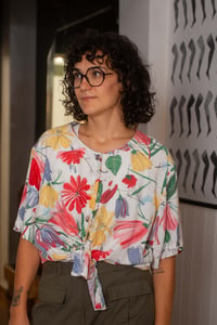 Image 1 of Camicia fiori white