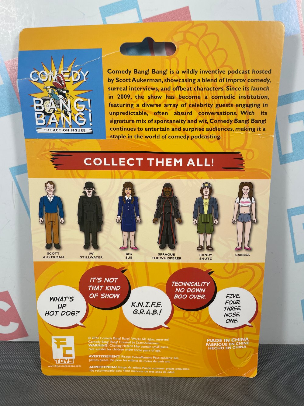 DAMAGED CARDING:  Comedy Bang! Bang!  Tour Exclusive Scott Aukerman Action Figure by FC Toys! 