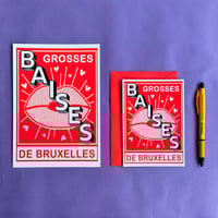 Poster / carte postale : grosses baises de Bruxelles