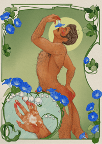 Dew Drops On the Morning Glories