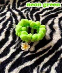 Image 2 of Neon Green | Pompom ☆ Scrunchie