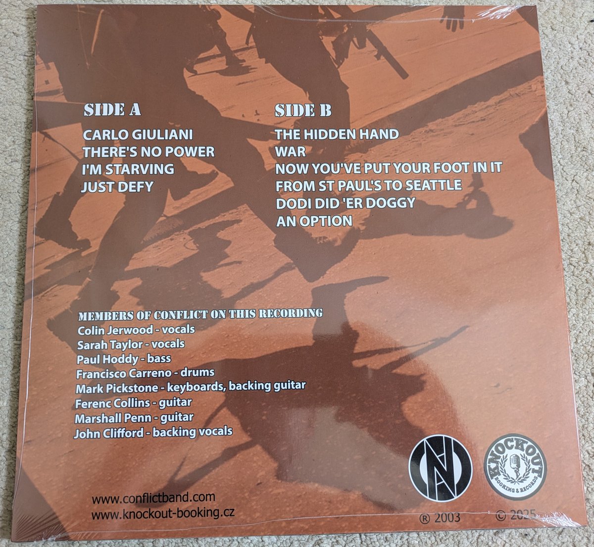 Image of CONFLICT - There's No Power Without Control vinyl LP