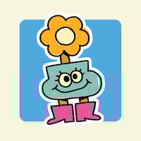 Image 1 of Flower Flirt Sticker