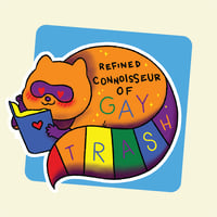 Image 1 of Gay Trash Stickers