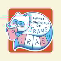 Image 2 of Gay Trash Stickers