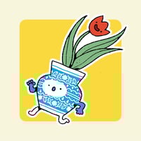 Image 1 of Flower Pot Stickers