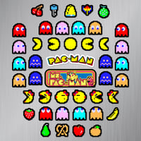 Image 1 of Pac-Man & Ms. Pac-Man Magnet Set (44 Pieces)